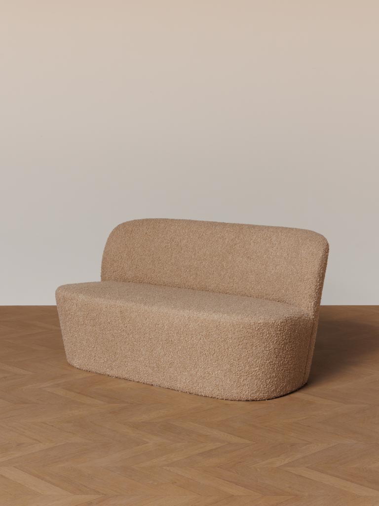 Beige sofa 2 seaters Birman - 3