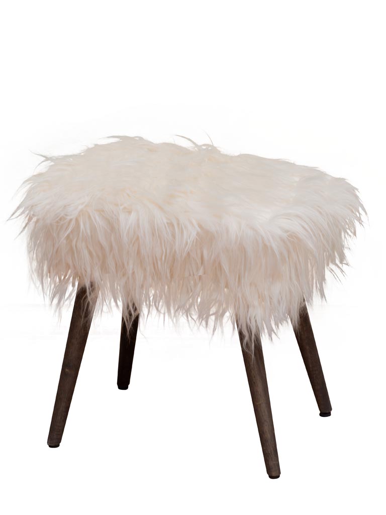 Stool with faux fur Seguin - 2