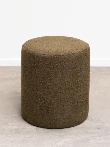 Stool green bouclé Warren