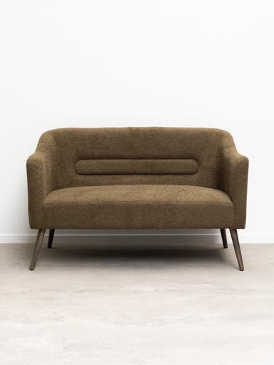 Small sofa green bouclé Warren
