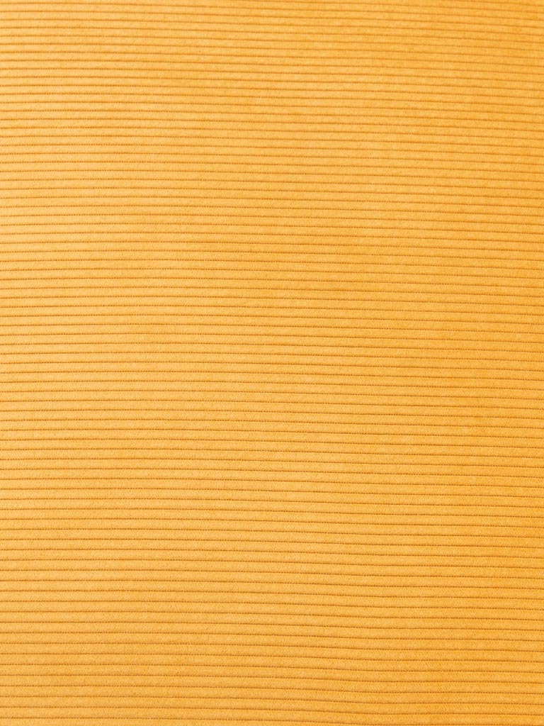 Fauteuil côtelé ocre Cyrus - 2