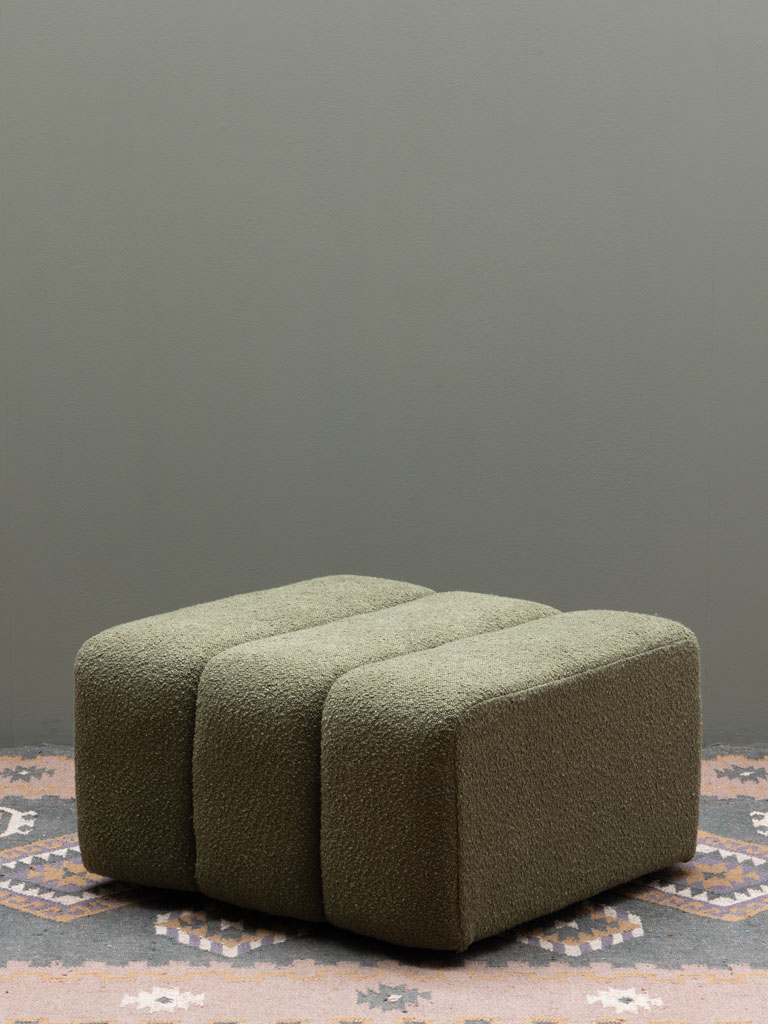 Pouf green curl Nasrine - 1