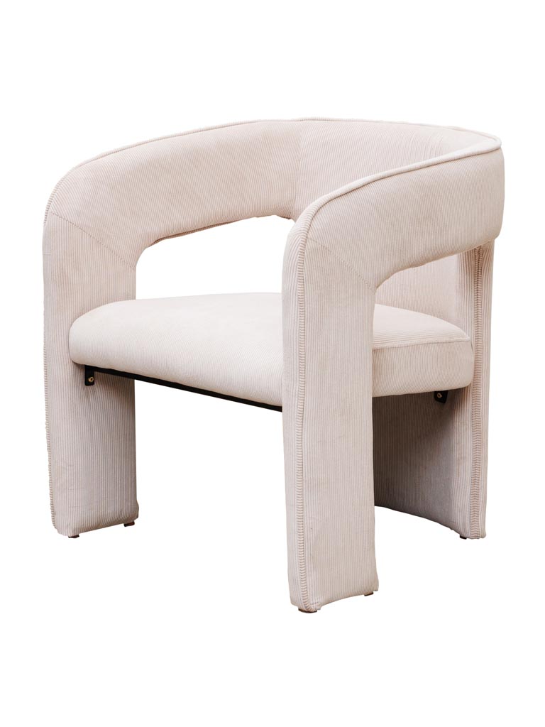 Cord armchair Pinot - 2