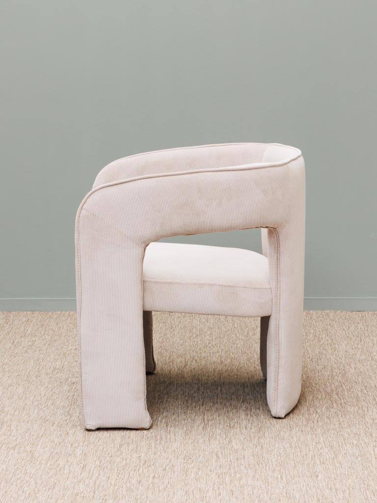 Cord armchair Pinot - 5