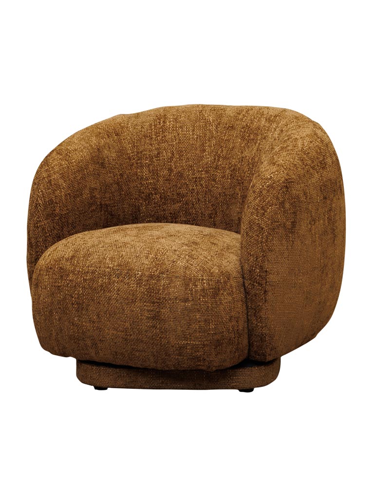 Fauteuil rotatif marron Moeraki - 2