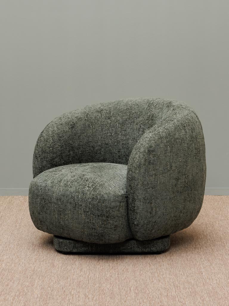 Fauteuil roratif vert Moeraki - 1