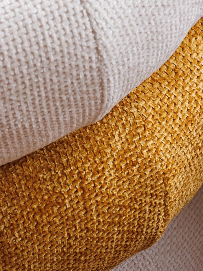 Fauteuil blanc & Ocre Saint Honoré - 2