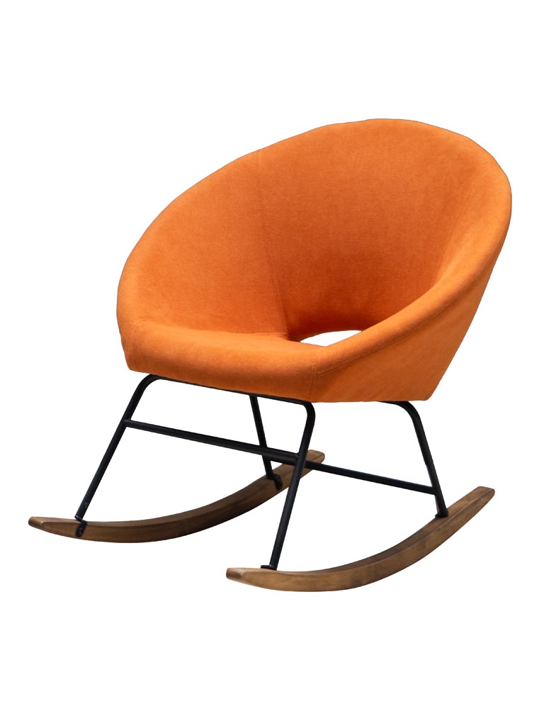 Orange rocking chair Naho - 2