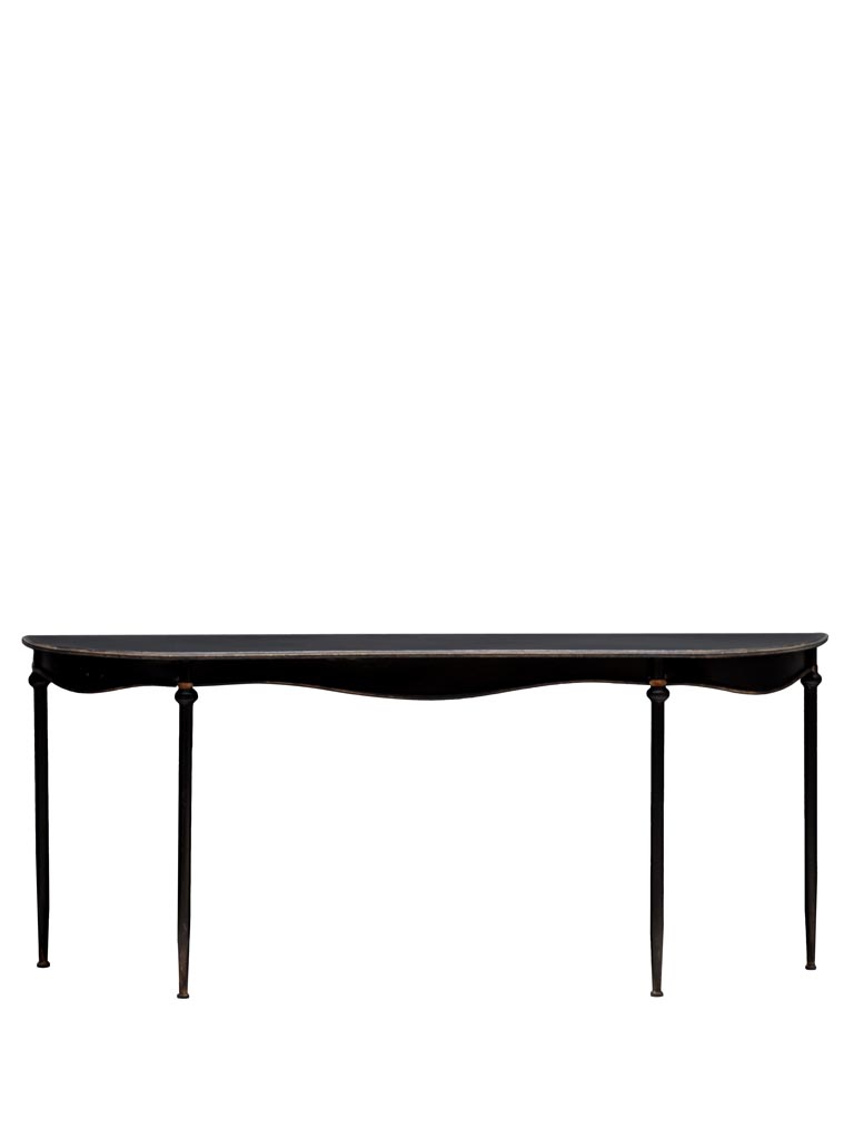 Large antique black console Orléans - 2