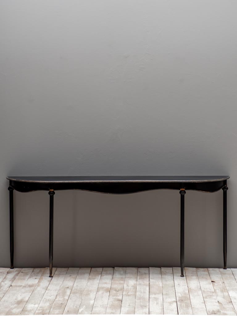 Large antique black console Orléans - 1