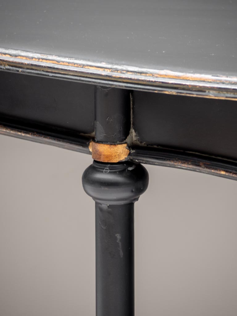 Large antique black console Orléans - 4
