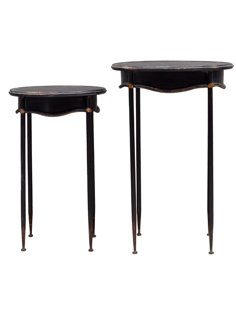 S/2 side tables oval Orléans - 2