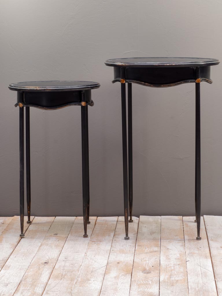 S/2 side tables oval Orléans - 1