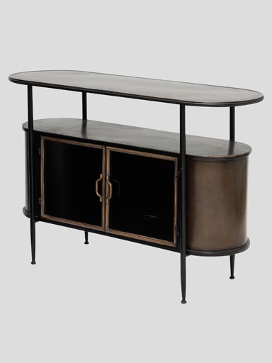 Black and gold metal console/sideboard Lob Rustich