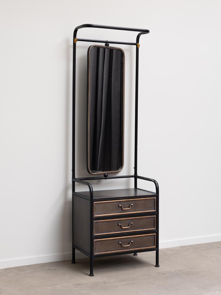 Mirror cabinet 3 drawers Bonaparte - 5
