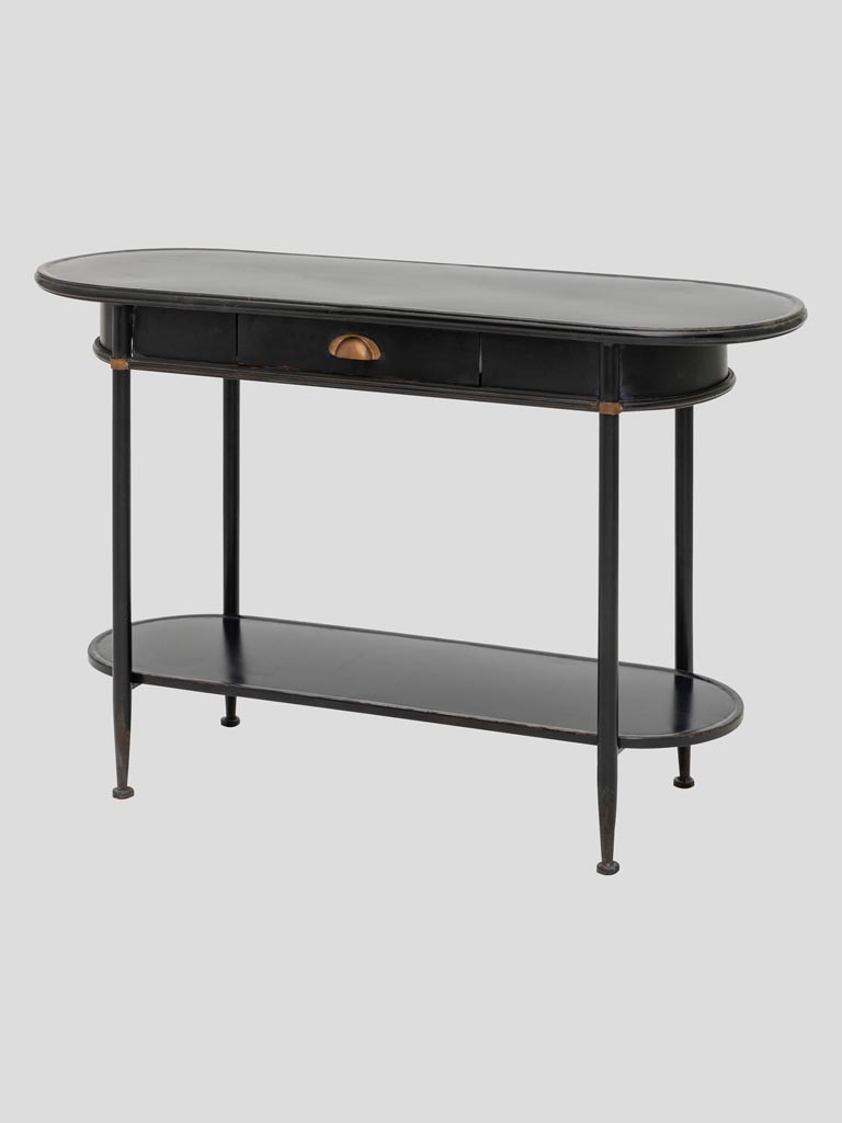 Black console 1 drawer Bellay - 1