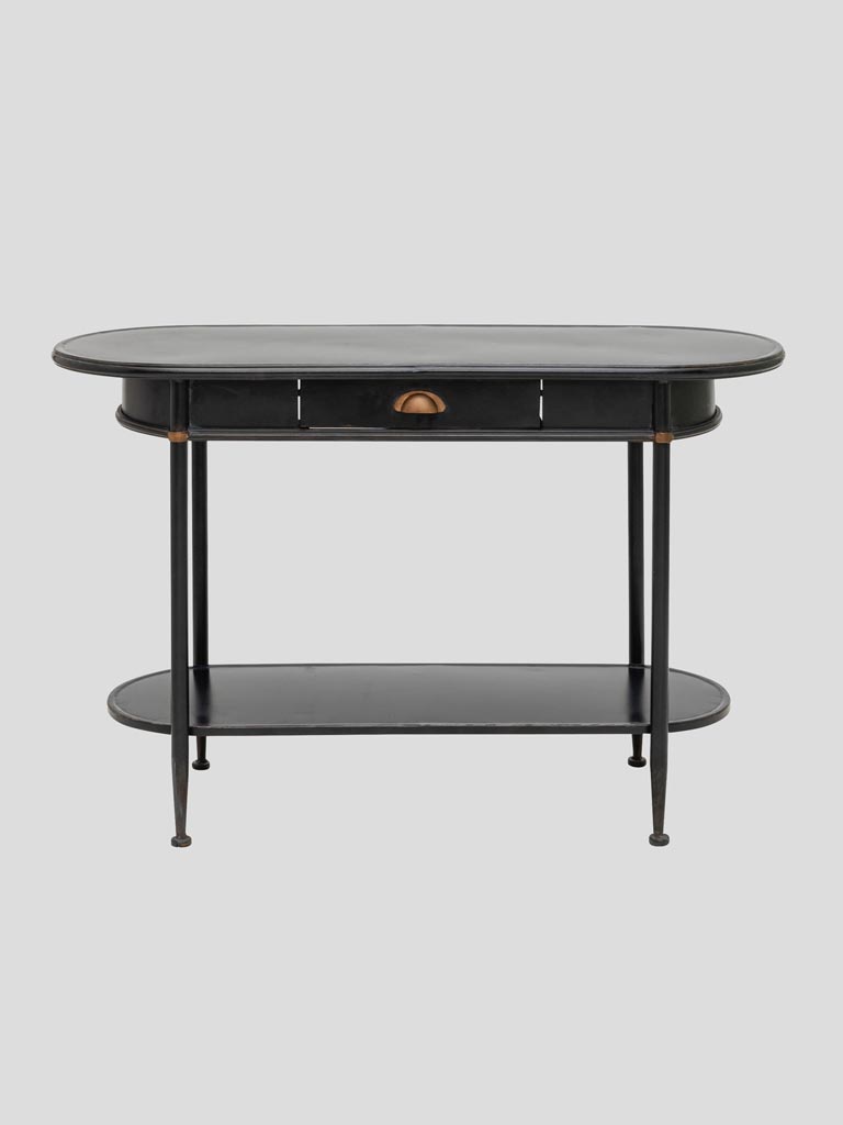 Black console 1 drawer Bellay - 2