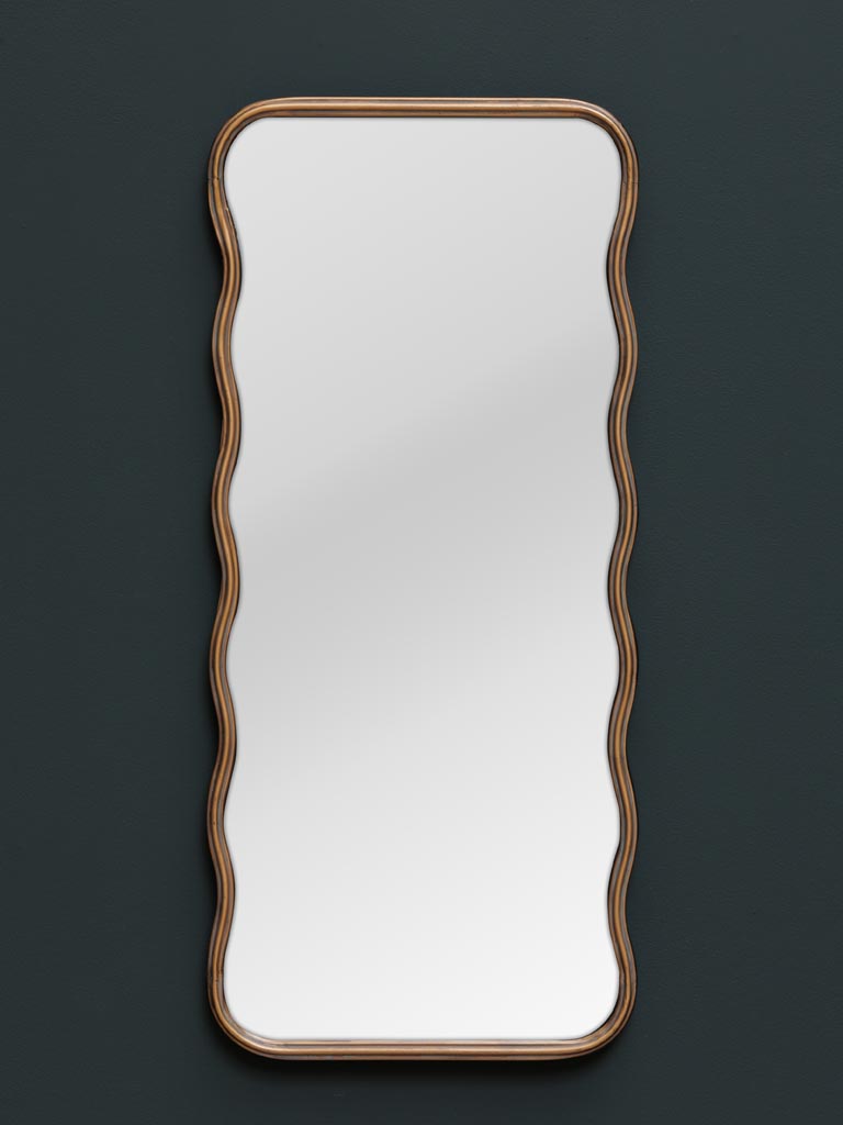 Iron black & golden mirror Poseïdon - 1