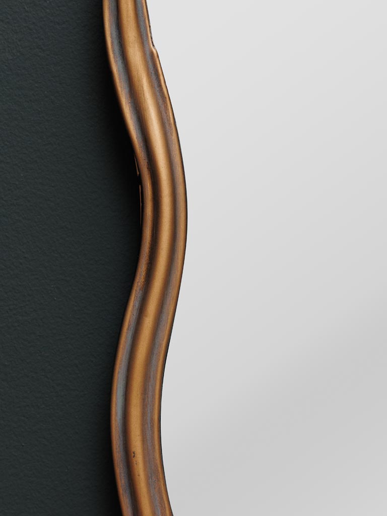 Iron black & golden mirror Poseïdon - 3