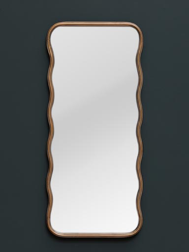 Iron black & golden mirror Poseïdon