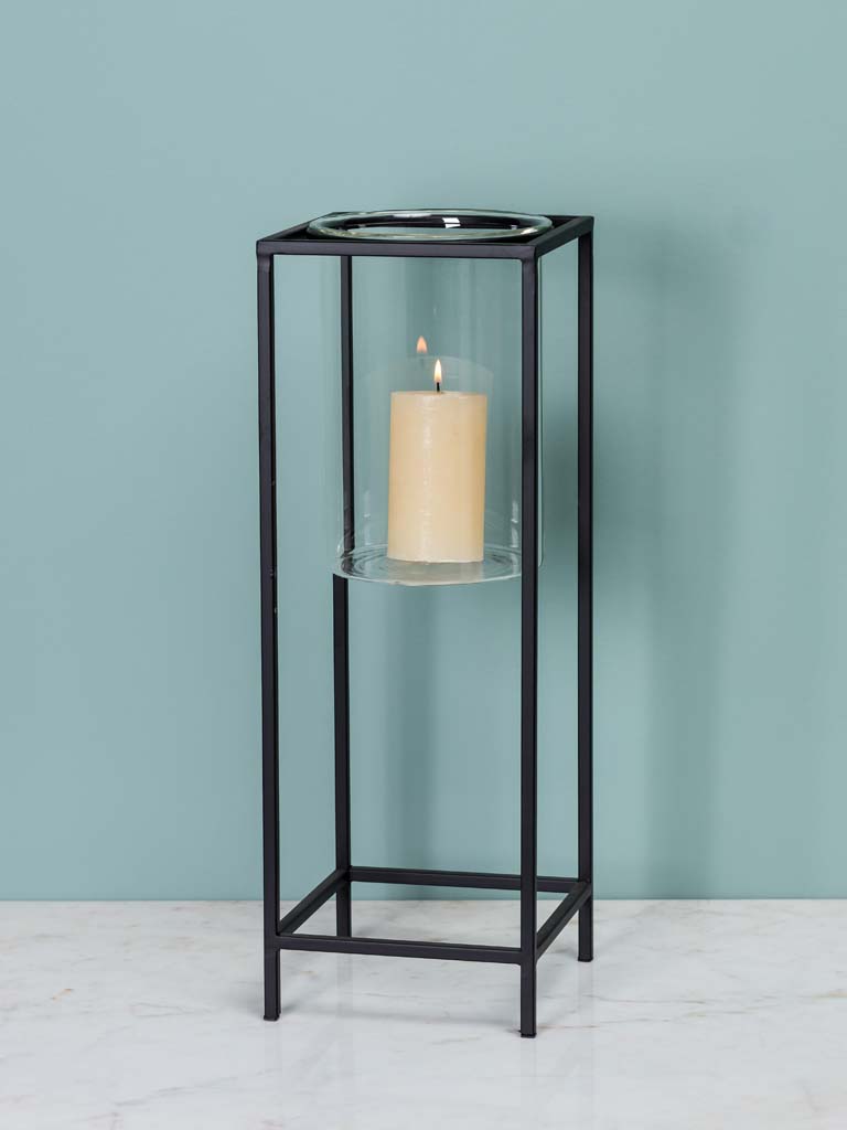High candle holder metal frame - 1