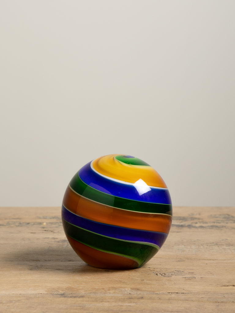 Paperweight ball colored lines - 1