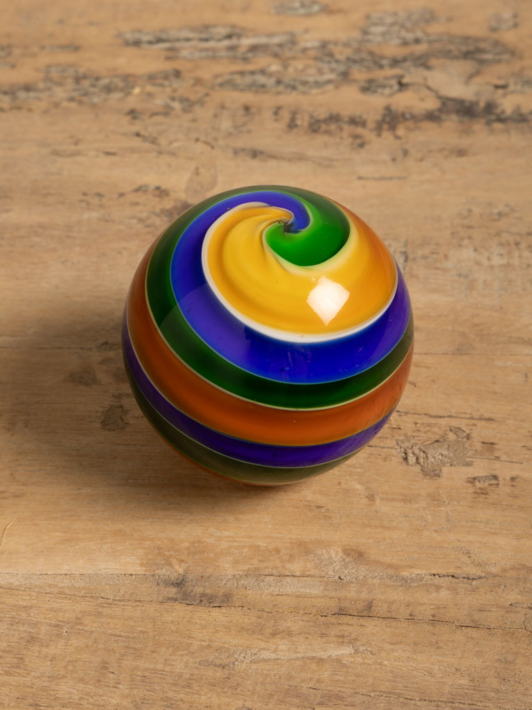Paperweight ball colored lines - 3