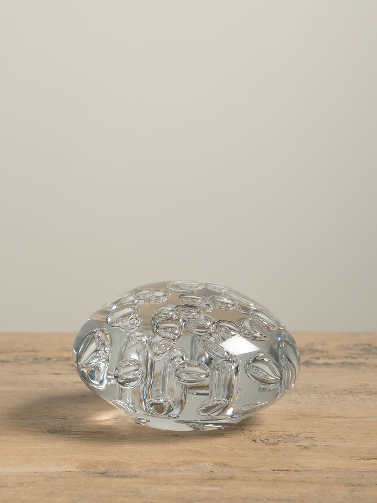 Paperweight ball with clear bubbles - 1