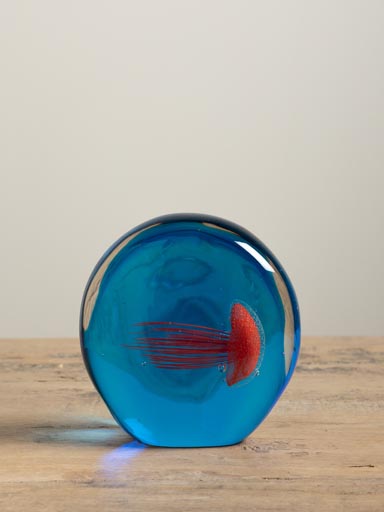 Paperweight red vs black jellyfish reversible