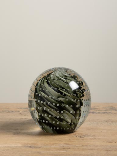Paperweight tornado with bubbles