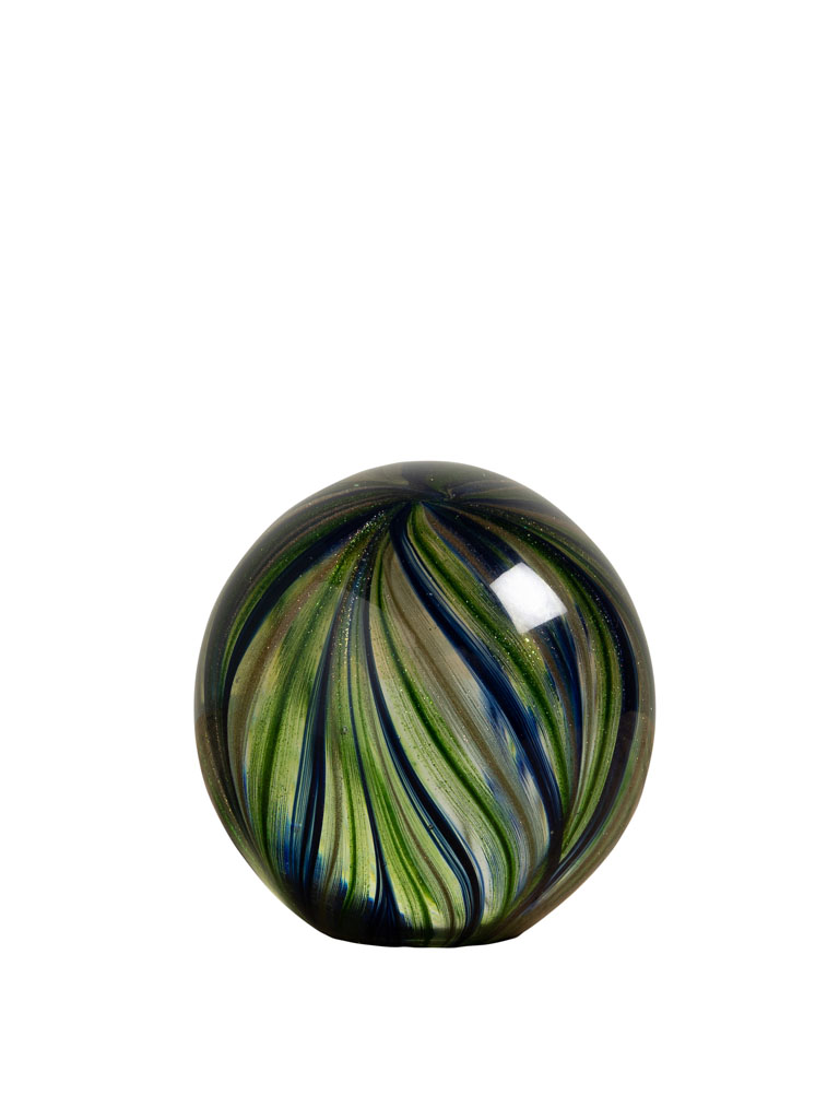 Paperweight green and blue stripes - 2