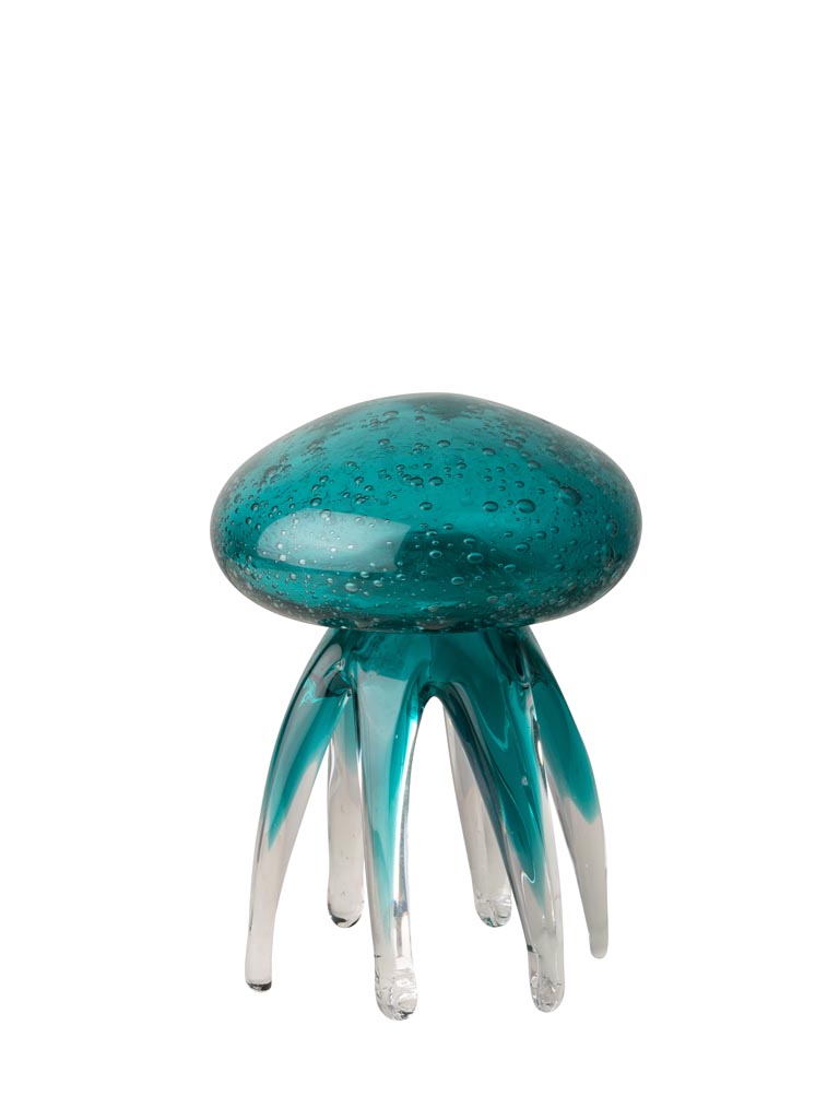 Méduse turquoise en verre - 2