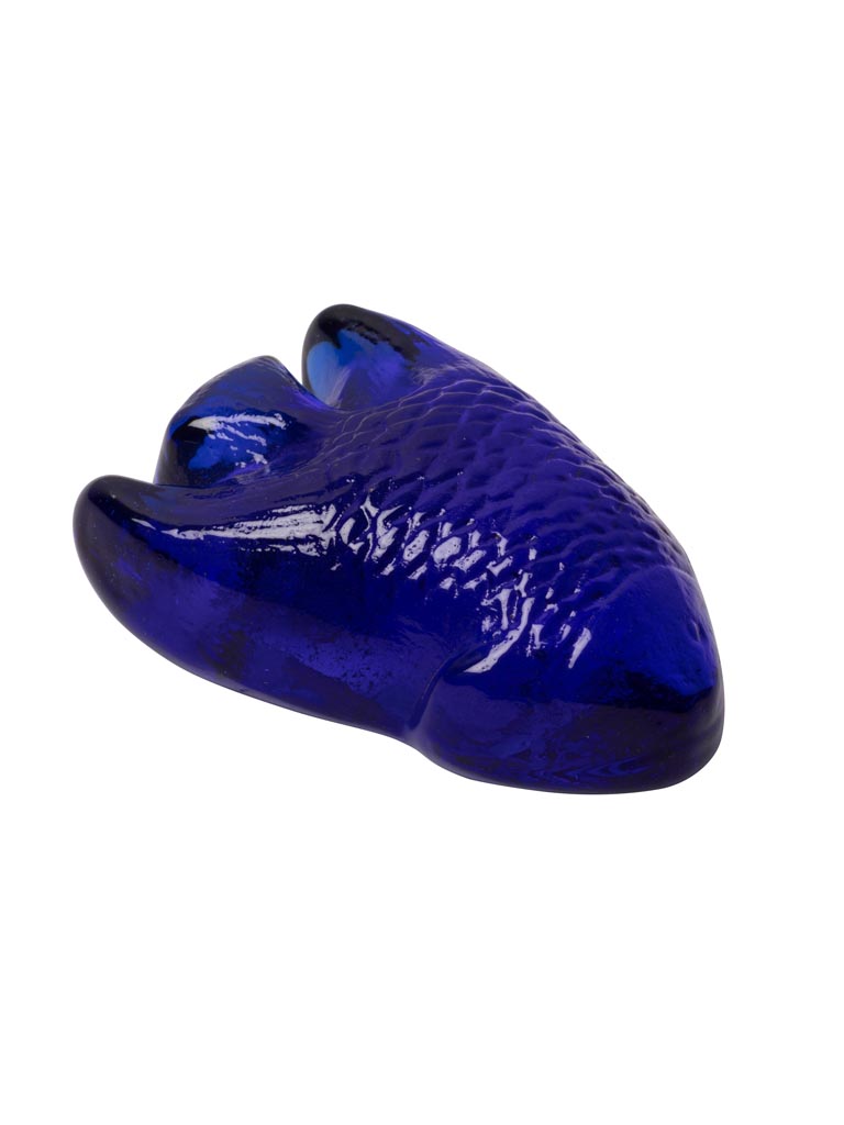 Small paperweight blue fish - 2
