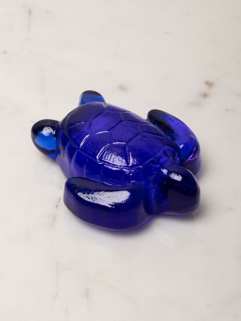 Small paperweight blue turtle - 1
