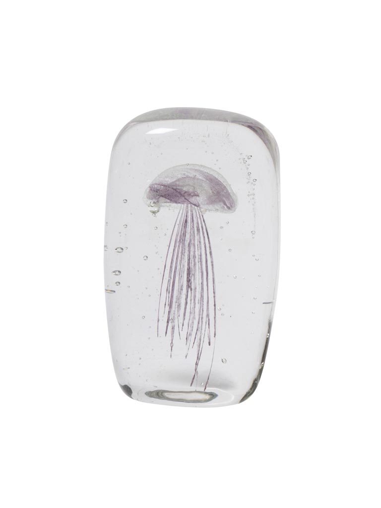 Rectangular paperweight pink jellyfish - 2