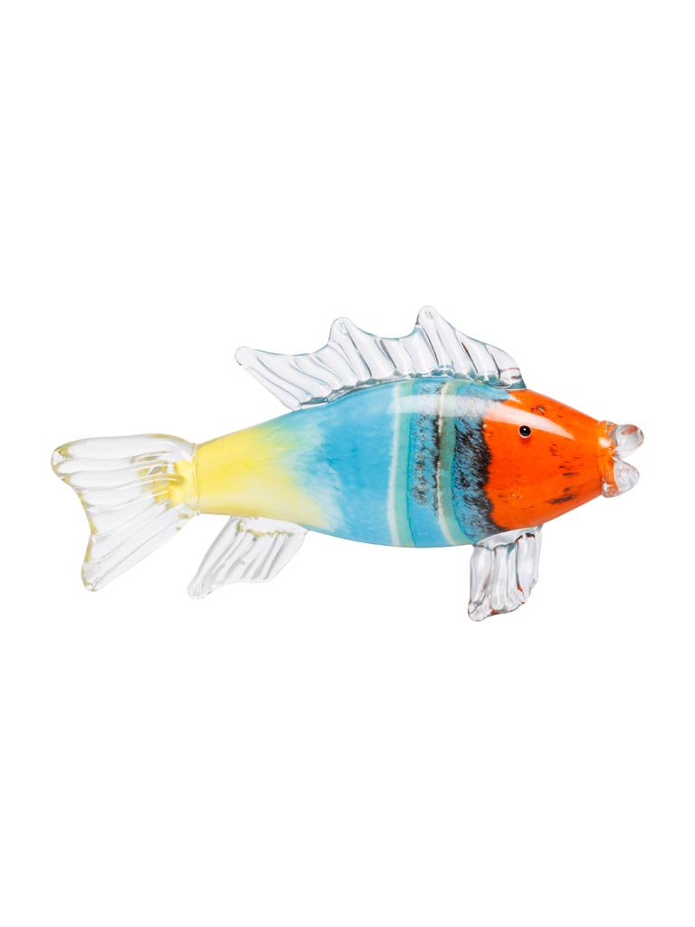 Glass paperweight fish multicolor - 2