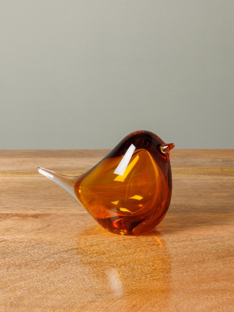 Amber glass bird - 3