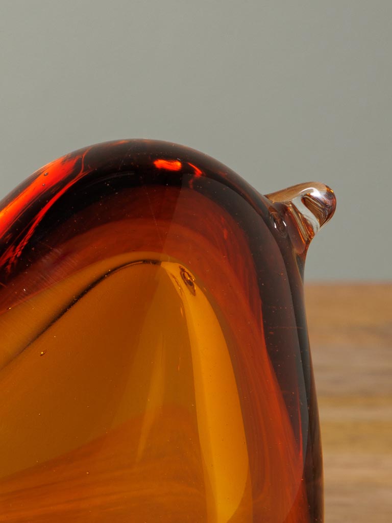 Amber glass bird - 4