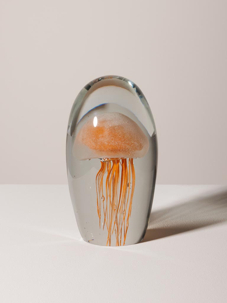 Paperweight orange jellyfish - 3