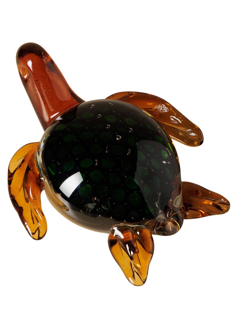 Green glass turtle - 2