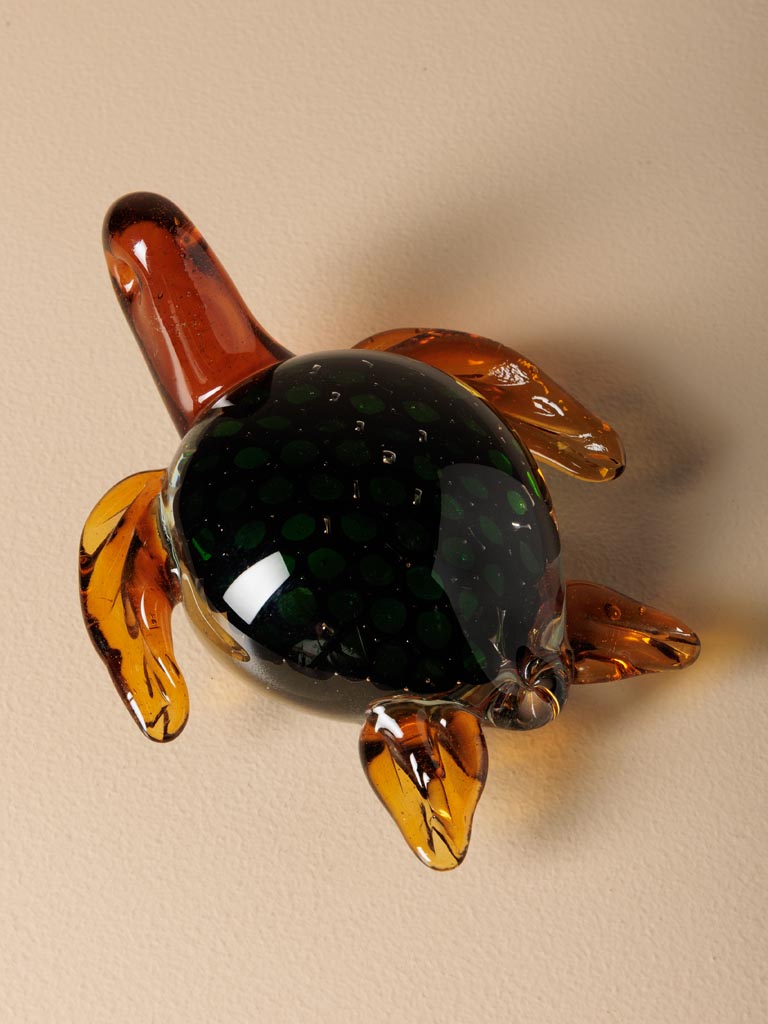 Green glass turtle - 4