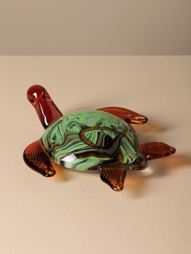 Glass turtle green smoke