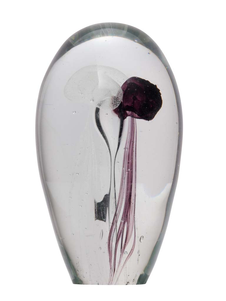 Glass paperweight 3 jellyfishes - 2