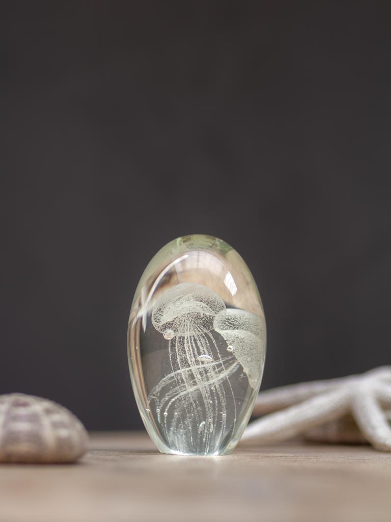 Paperweight 11cm 2 jellyfishes - 1