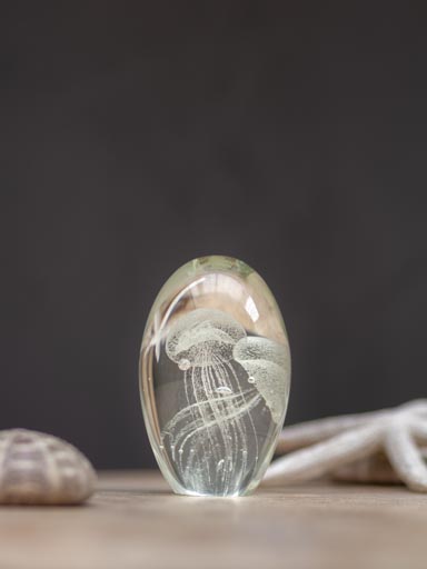 Paperweight 11cm 2 jellyfishes