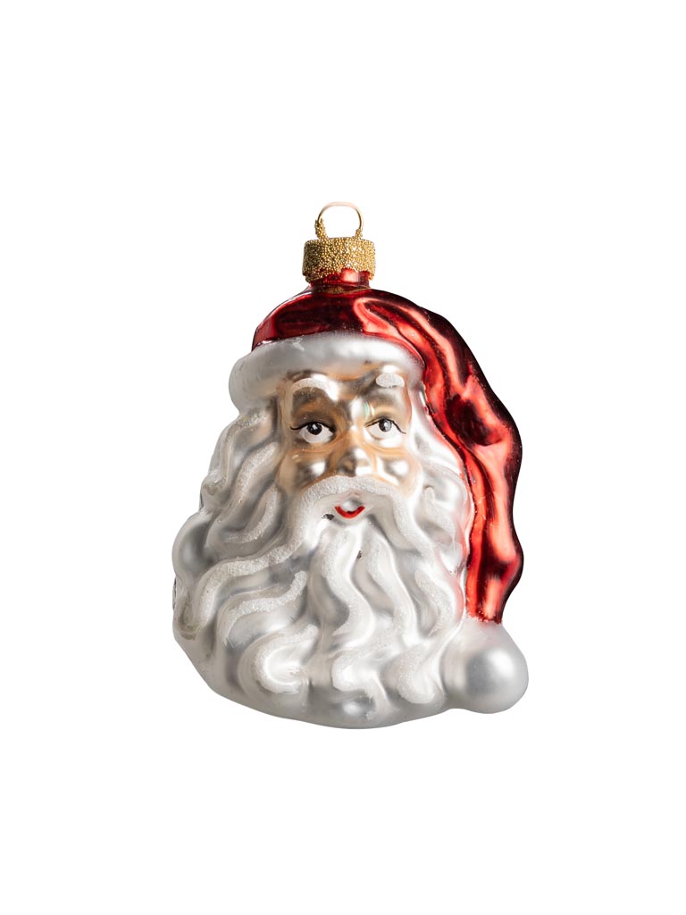 Xmas ball Santa head - 2