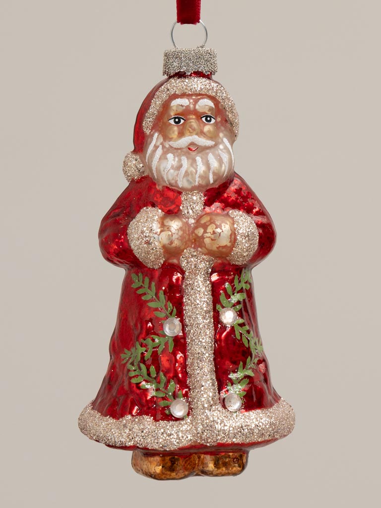 Hanging Santa in glass - 3