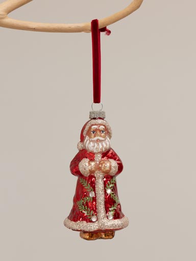 Hanging Santa in glass