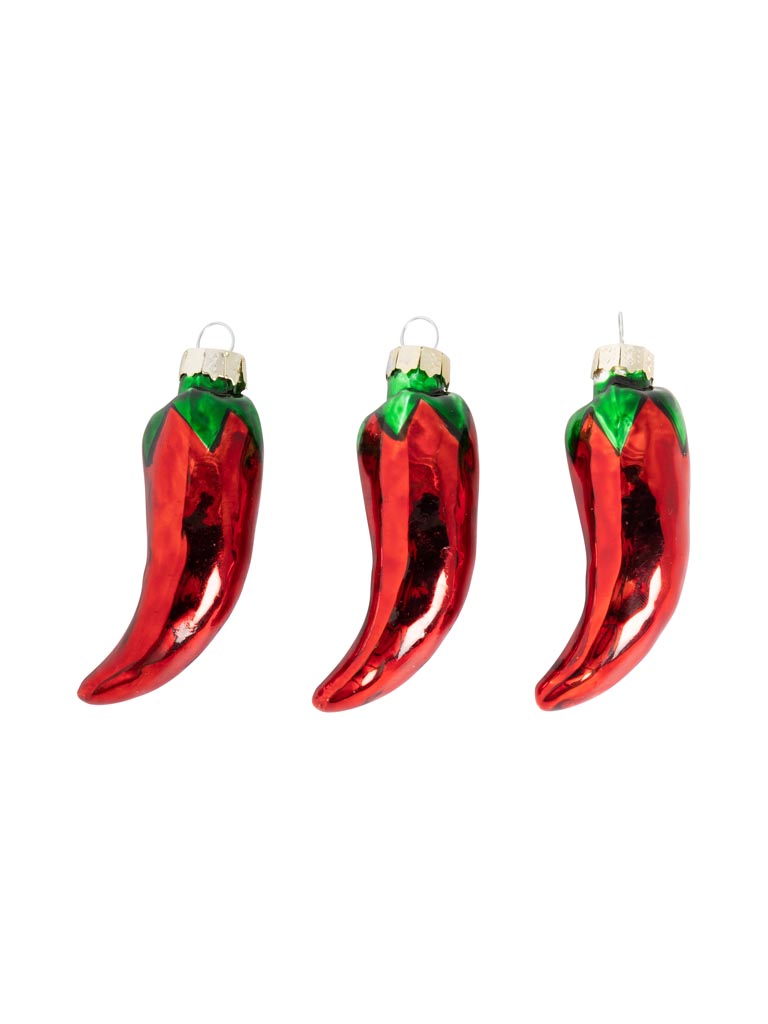 S/3 red chili peppers - 2