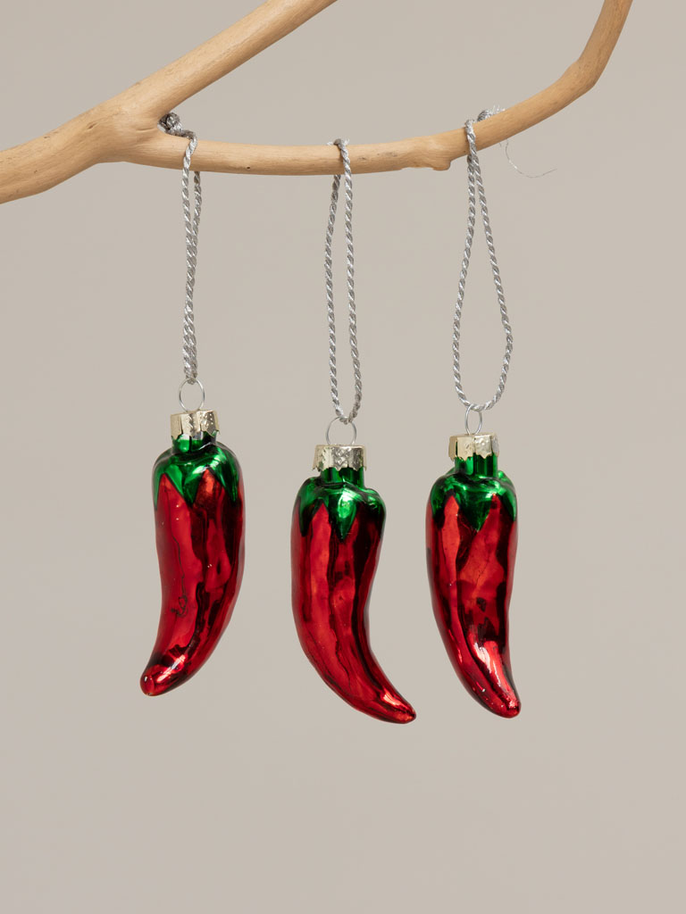 S/3 red chili peppers - 1